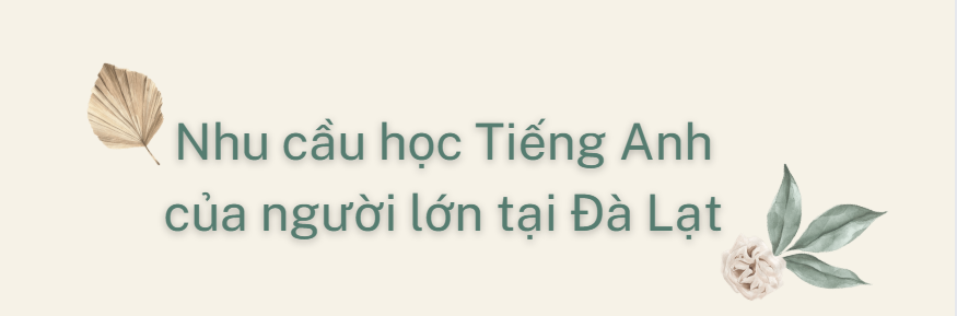 Lớp Tiếng Anh Cho Người Lớn Mất Gốc Tại Đà Lạt 2025