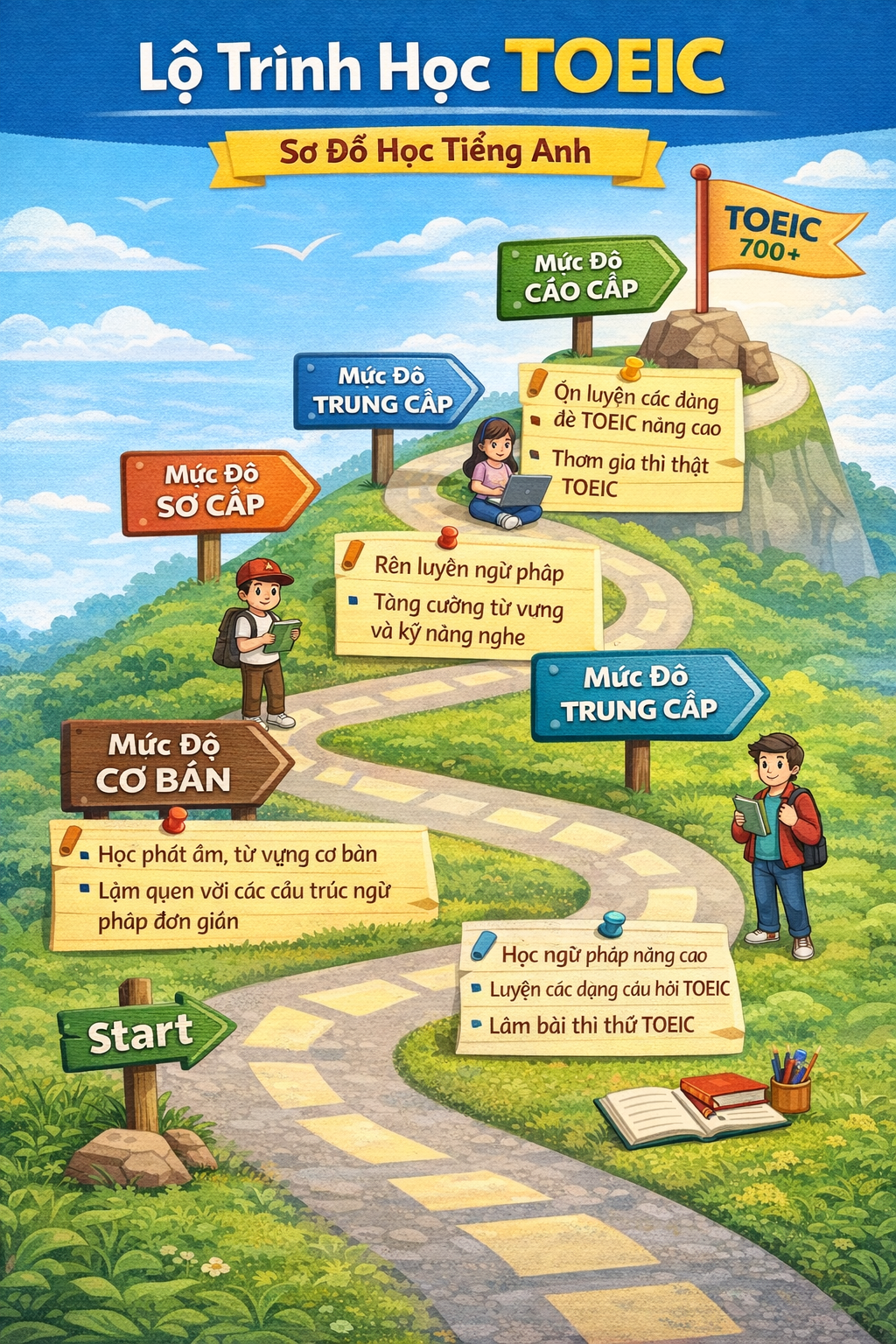 học toeic cho người mất gốc