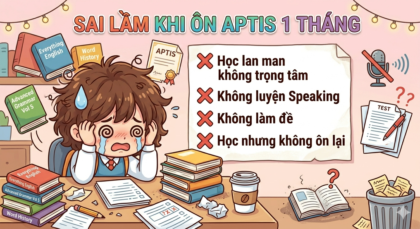 sai lầm khi ôn thi APTIS