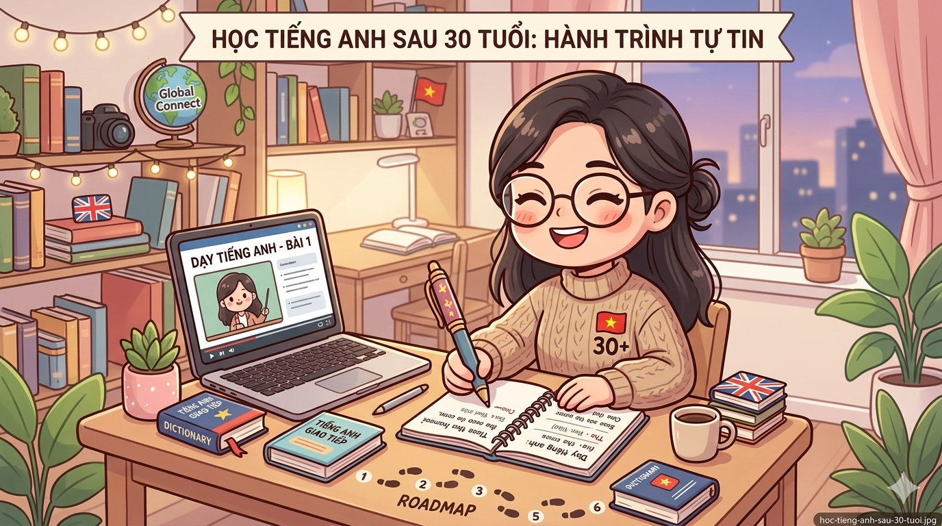 phuong phap hoc tieng anh giao tiep hieu qua sau 30 tuoi