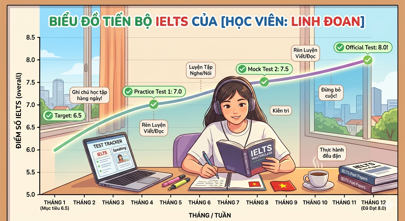 lộ trình học IELTS từ 0 đến 6.5 hiệu quả cho người mới bắt đầu
