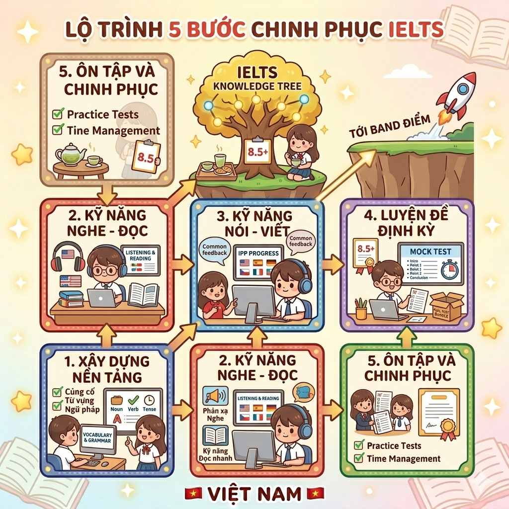 lo trinh hoc ielts tu co ban den nang cao