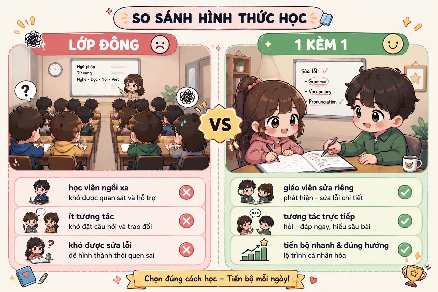 so-sanh-hoc-ielts-1-kem-1-va-lop-dong