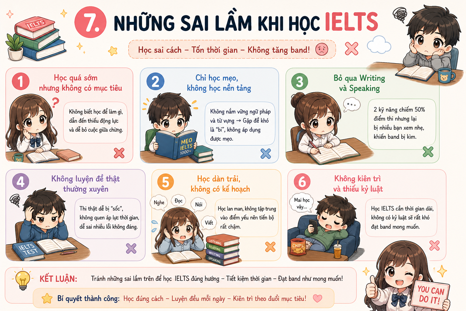 Sai lầm khi học IELTS từ sớm