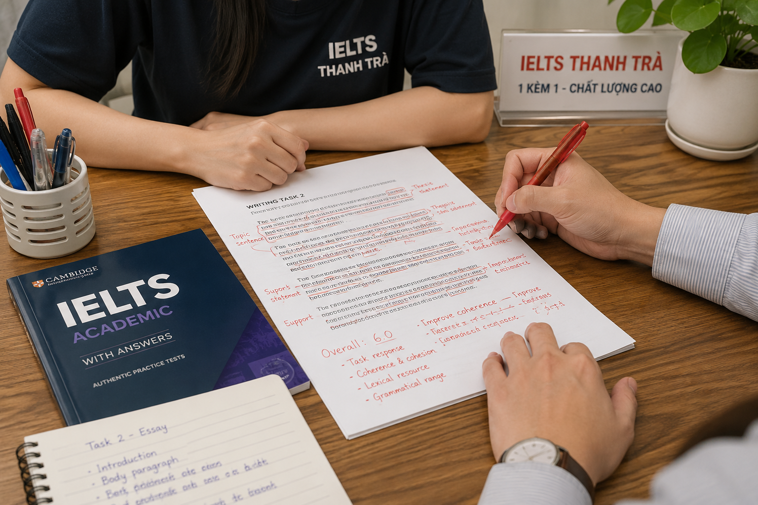 Giáo viên sửa Writing IELTS 1 kèm 1 tại Đà Lạt