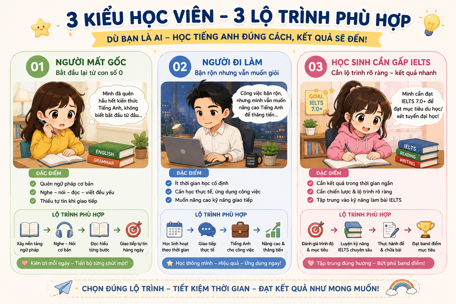 Nhiều học viên tại Đà Lạt chọn IELTS 1 kèm 1 để tăng band nhanh hơn.