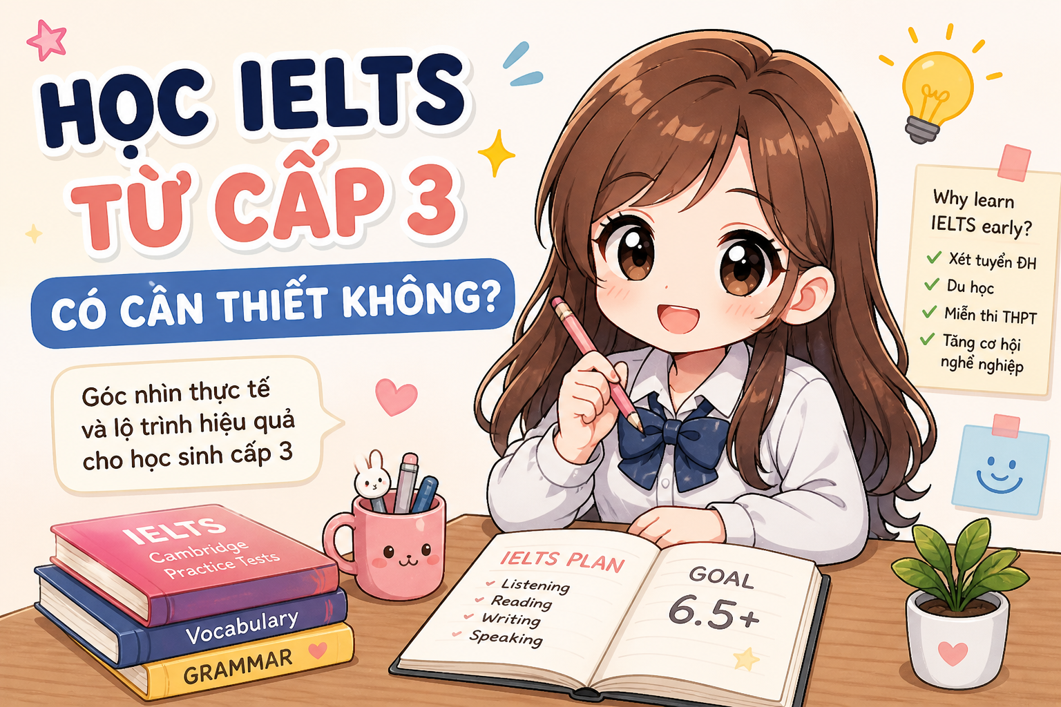học ielts từ cấp 3 có cần thiết không