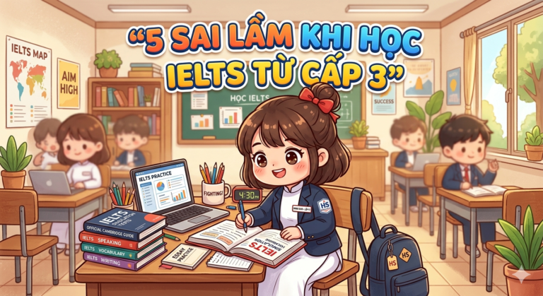 5 Sai Lầm Khi Học IELTS Cấp 3 Khiến Bạn Mãi Không Lên Band