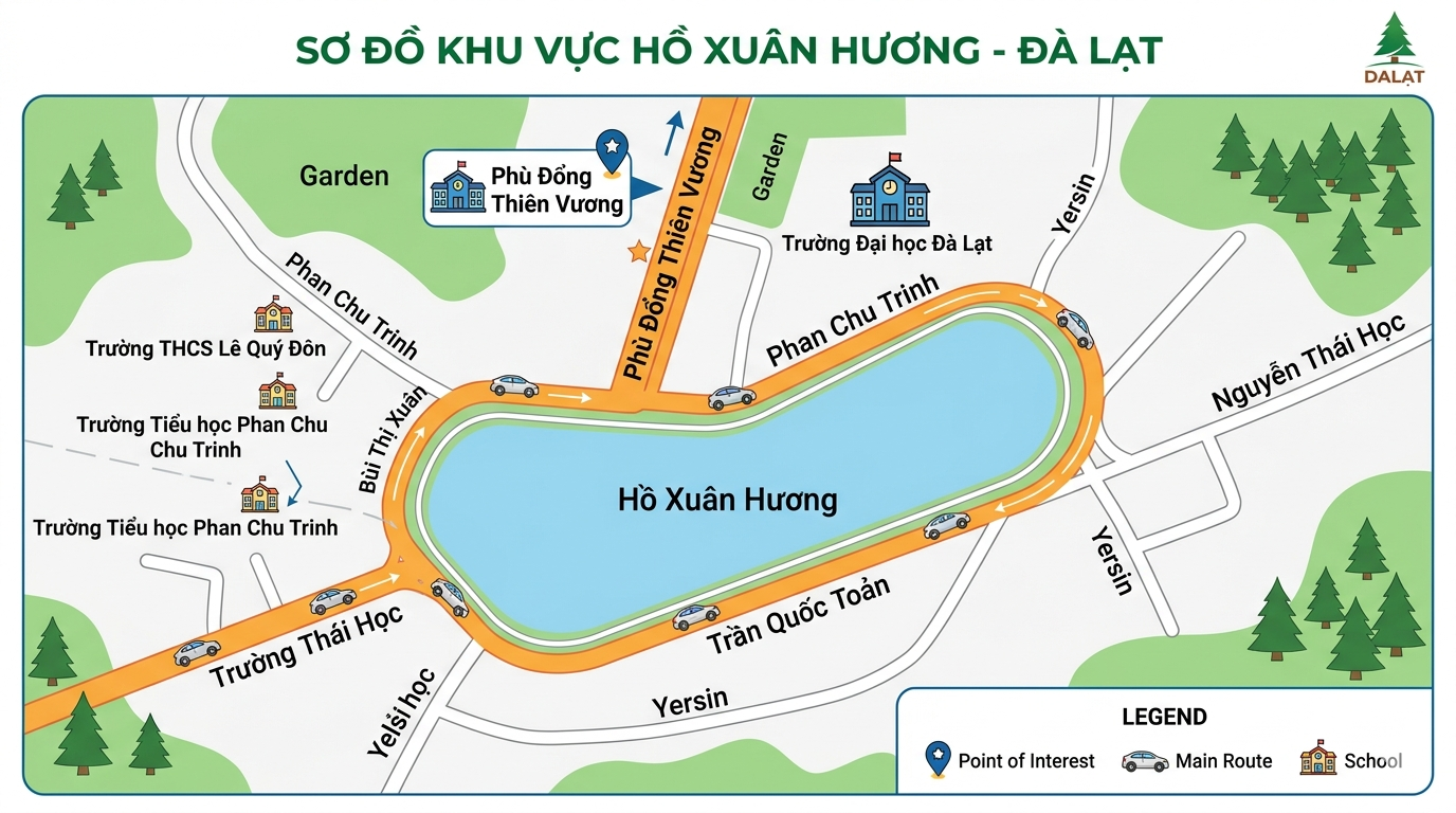 khu vuc hoc IELTS gan Ho Xuan Huong tai Da Lat