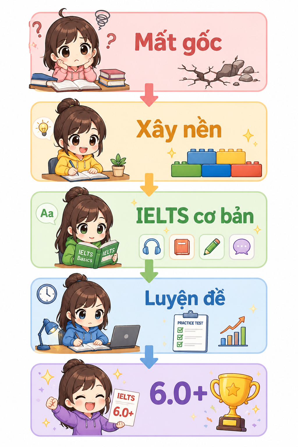 6. Nên học IELTS cho người mất gốc Đà Lạt ở đâu?