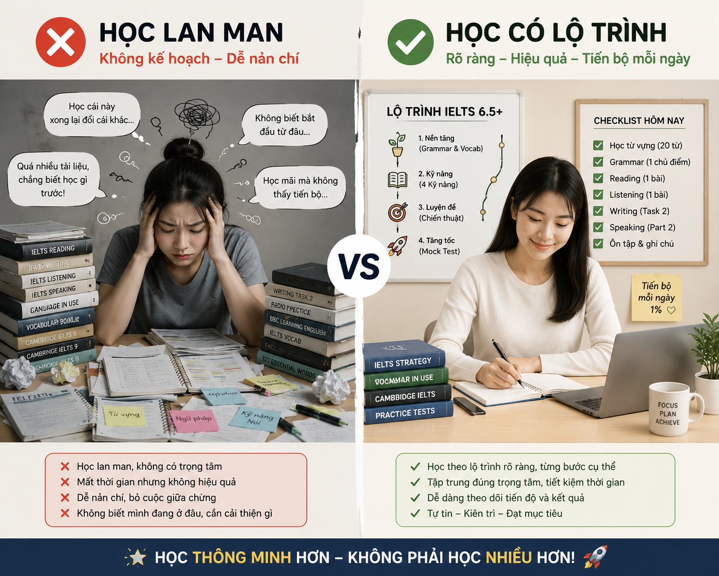 sai lầm khi học IELTS 6.5