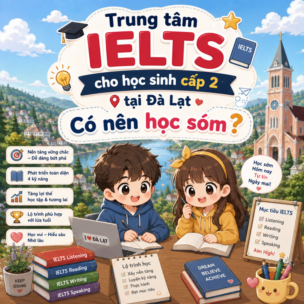 Trung Tâm IELTS Cho Học Sinh Cấp 2 Đà Lạt – Có Nên Học Sớm?