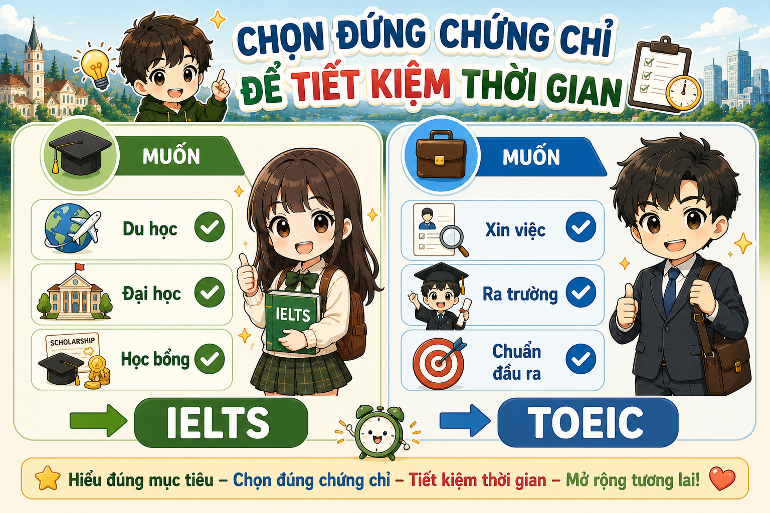 Chọn đúng chứng chỉ để tiết kiệm thời gian