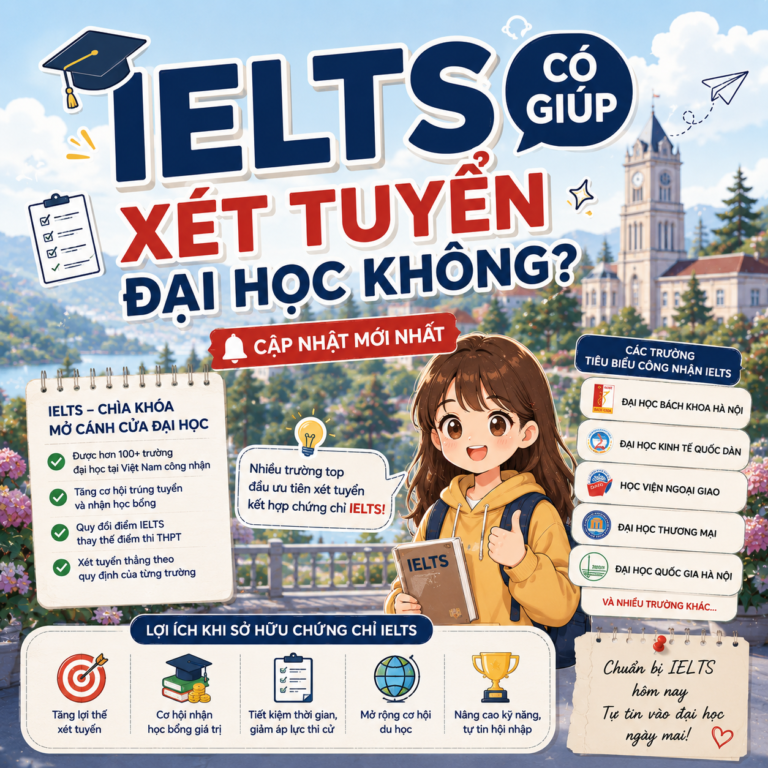 IELTS Có Giúp Xét Tuyển Đại Học Không? Cập Nhật Mới Nhất 2026
