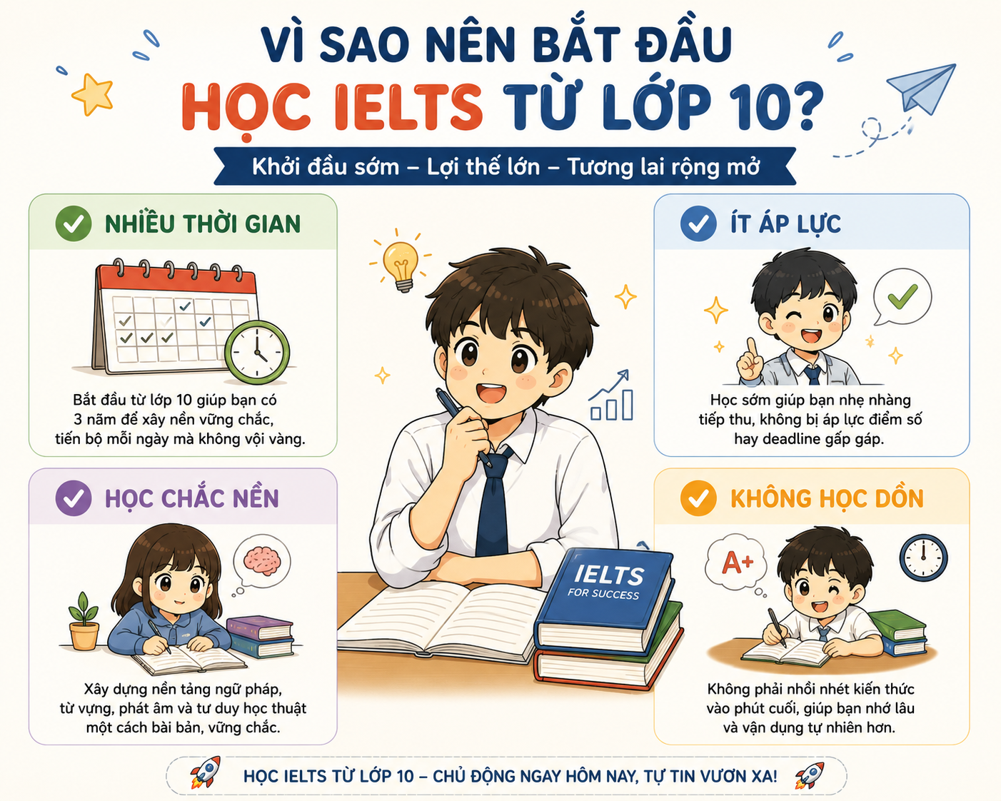 Lợi ích khi bắt đầu học IELTS từ lớp 10 tại Đà Lạt