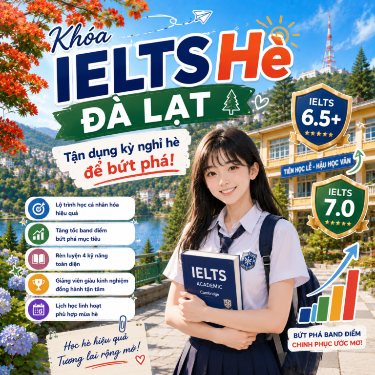 Khóa IELTS Hè Đà Lạt – Tận Dụng Kỳ Nghi Hè Để Bứt Phá
