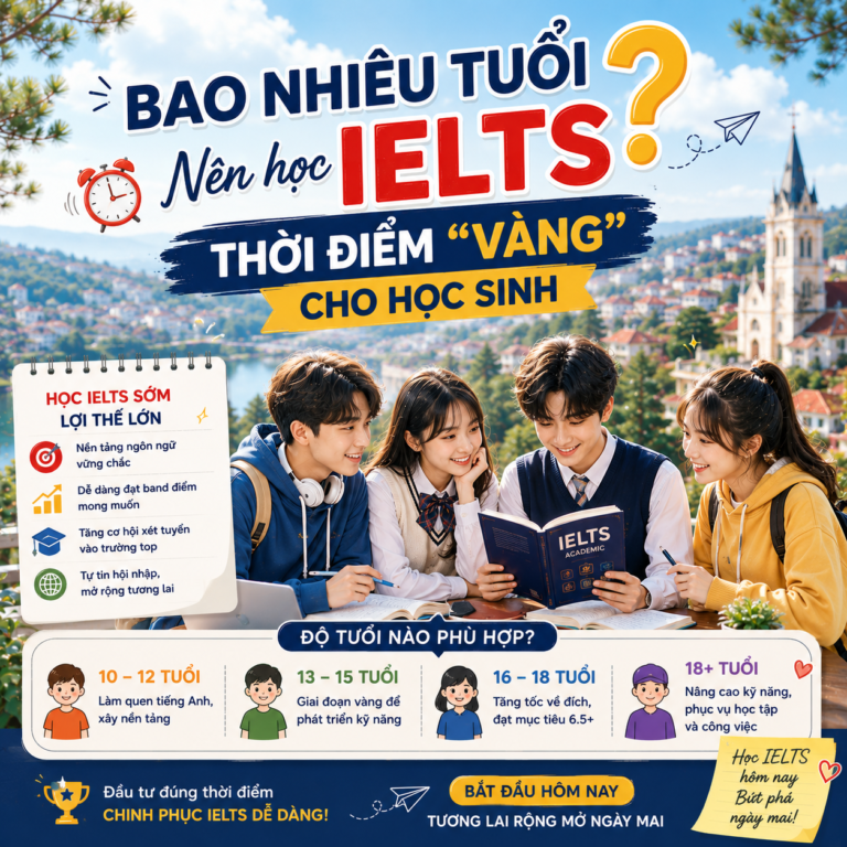 Bao Nhiêu Tuổi Nên Học IELTS? Thời Điểm “Vàng” Cho Học Sinh