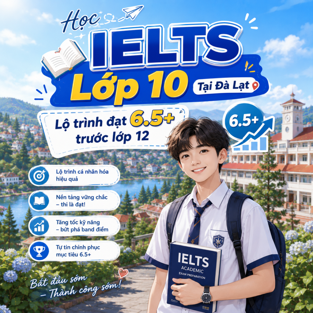 Học IELTS Lớp 10 Đà Lạt – Có Nên Bắt Đầu Từ Sớm?