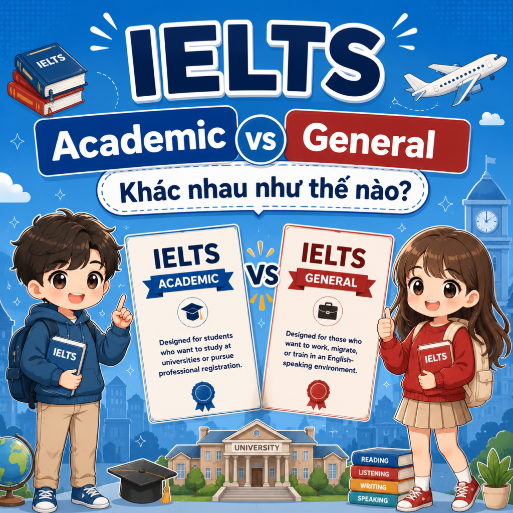 IELTS Academic Và General Khác Nhau Như Thế Nào? Phân Biệt Chi Tiết [MỚI 2026]