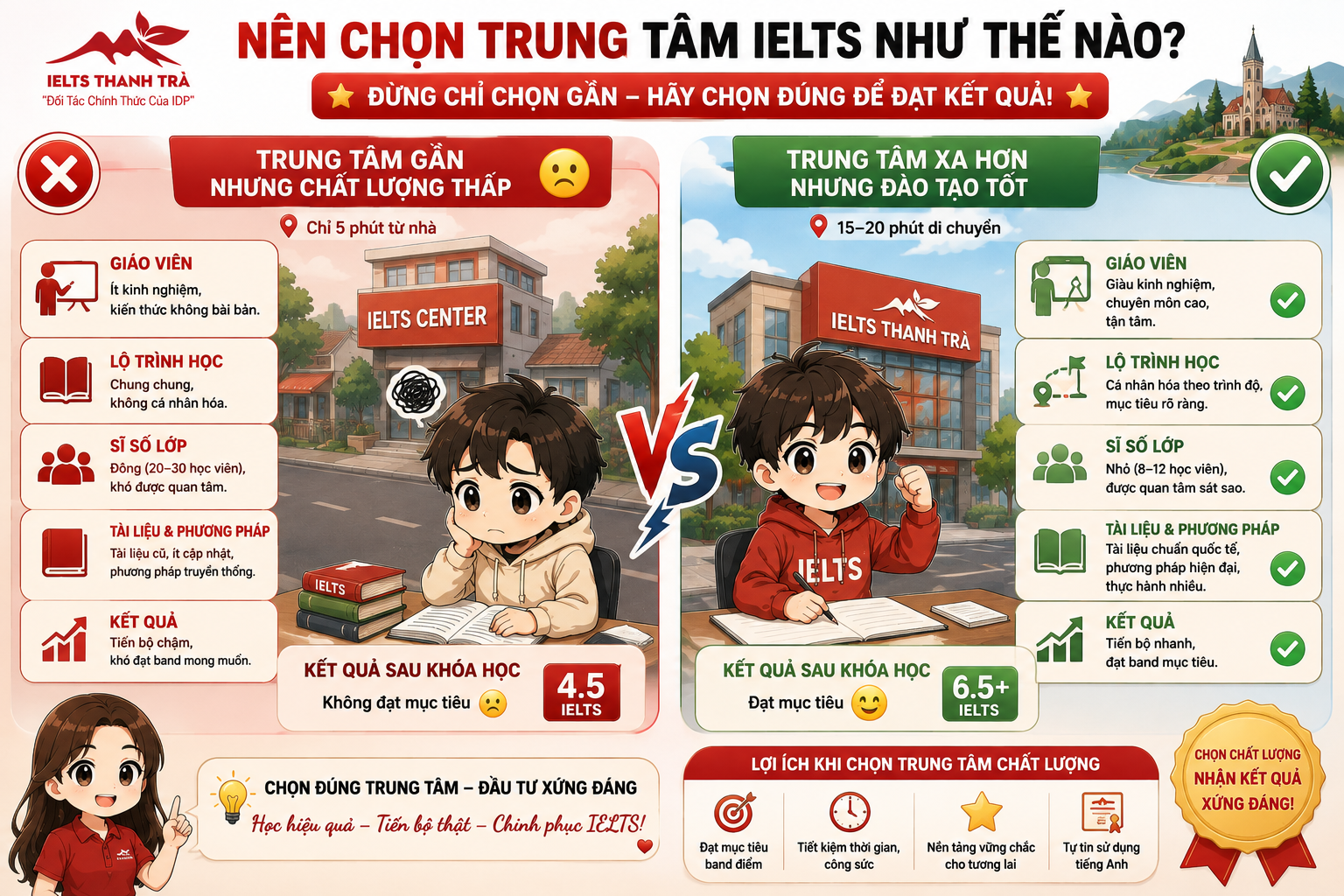 chọn trung tâm IELTS gần nhà tại Đà Lạt