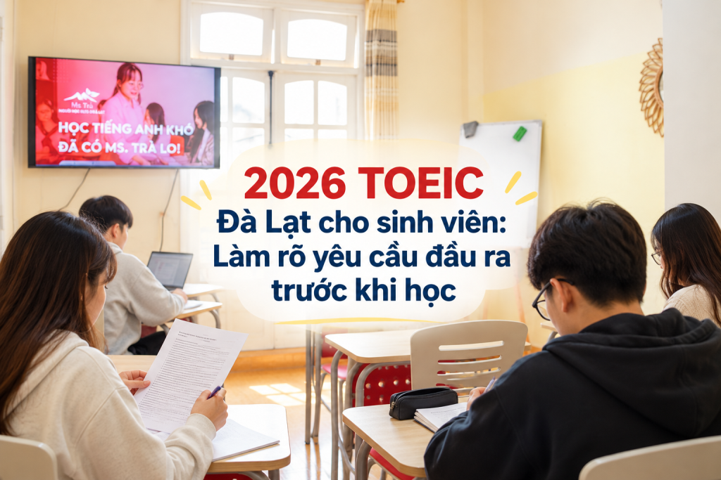 2026 TOEIC Đà Lạt cho sinh viên: Làm rõ yêu cầu đầu ra trước khi học