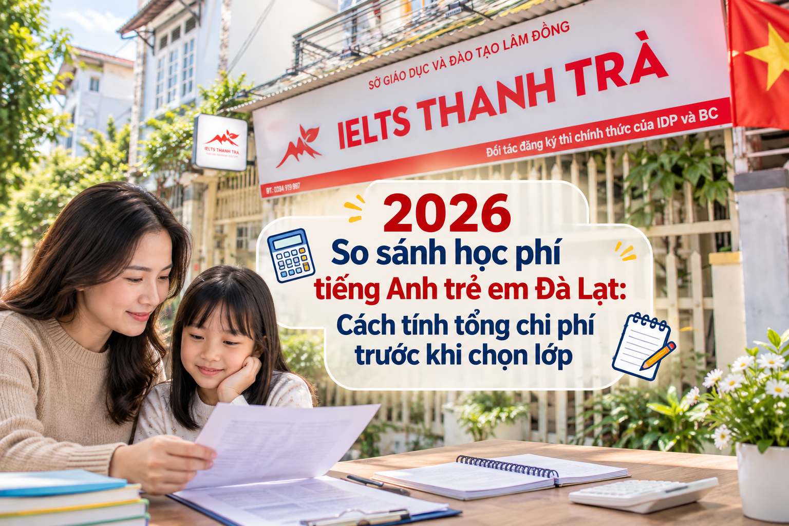 2026 So sánh học phí tiếng Anh trẻ em Đà Lạt: Cách tính tổng chi phí trước khi chọn lớp