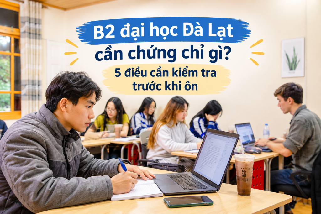 B2 đại học Đà Lạt cần chứng chỉ gì? 5 điều cần kiểm tra trước khi ôn