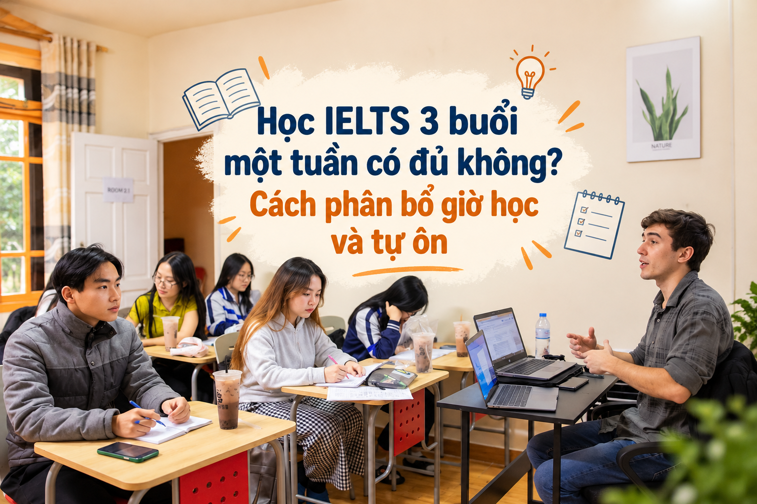 Học IELTS 3 buổi một tuần có đủ không? Cách phân bổ giờ học và tự ôn