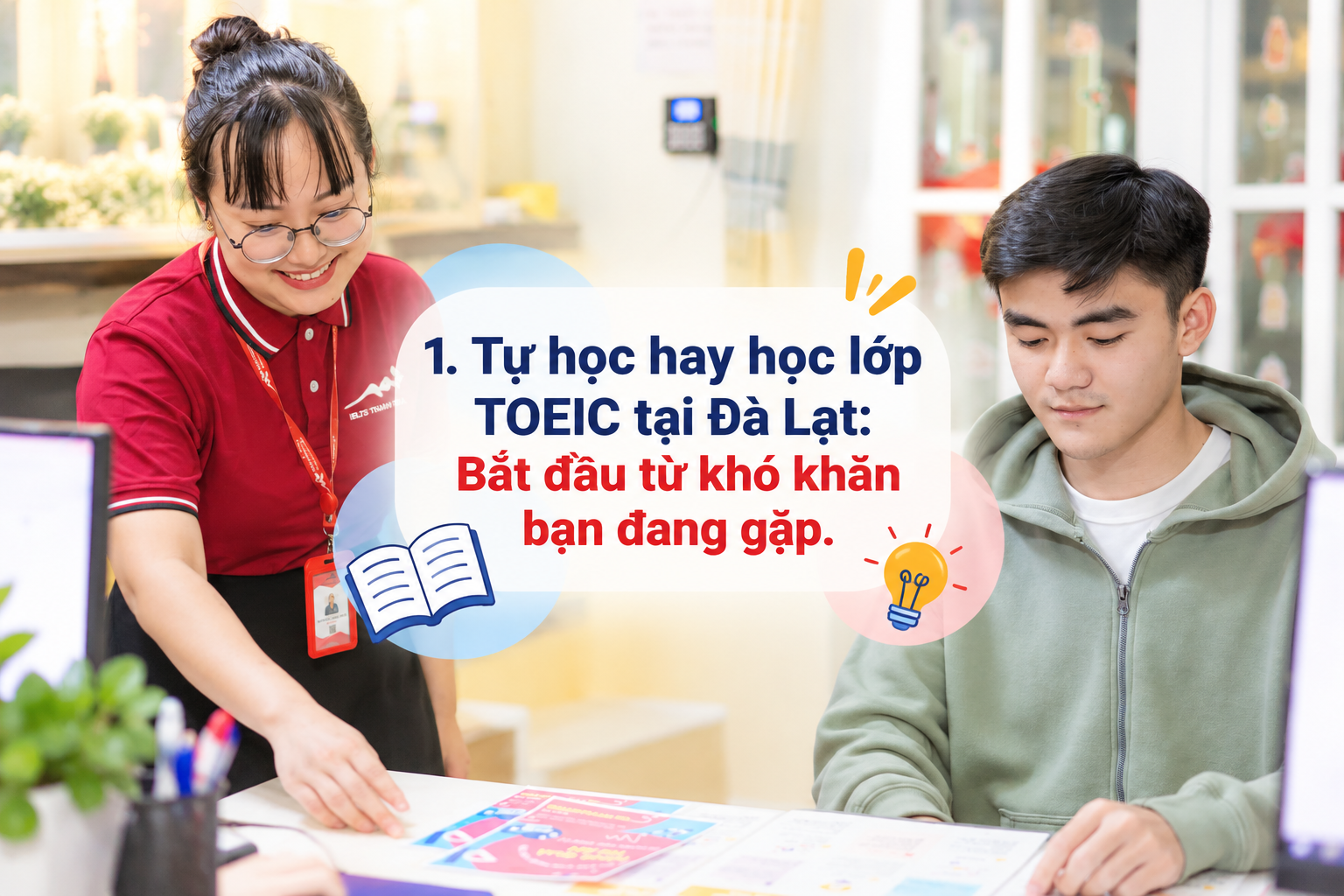 2026: Tự học hay học lớp TOEIC tại Đà Lạt? Chọn theo mức hỗ trợ bạn cần
